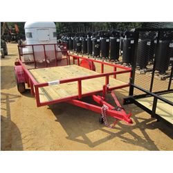 TAG TRAILER, VIN/SN:SL2BU121XHT000657 - S/A, 6.5' X 12', 24" DOVETAIL, FOLD UP RAMP, WOOD FLOOR, ST2