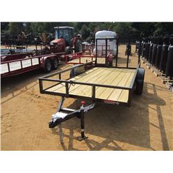 2017 CALIBER TAG TRAILER, VIN/SN:57BAGE610H1031488 - 6' X 12', S/A, FOLD UP RAMP, WOOD FLOOR, ST205/