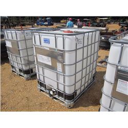 350 GALLON CONTAINER W/METAL CAGE