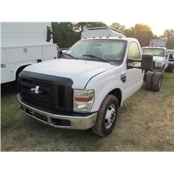 2009 FORD F350 CAB & CHASSIS, VIN/SN:1FDWF36R29EA00321 - FORD POWER STROKE DIESEL ENG, A/T, ODOMETER