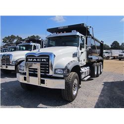 2017 MACK GU713 DUMP, VIN/SN:1M2AX07C9HM036379 - TRI-AXLE, 455 HP MACK MP8 DIESEL ENG, ALLISON 4500 