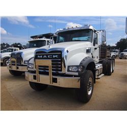 2017 MACK GU713 CAB & CHASSIS, VIN/SN:1M2AX07C8HM036390 - T/A, 455HP MACK MP8 DIESEL ENG, ALLISON 45