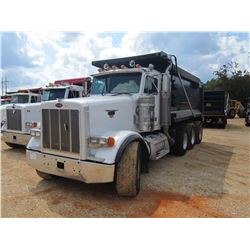 2002 PETERBILT 378 DUMP, VIN/SN:1XPFPBTX82D574995 - 475HP CAT C15 DIESEL ENG, 8LL TRANS, 46K REAR AX