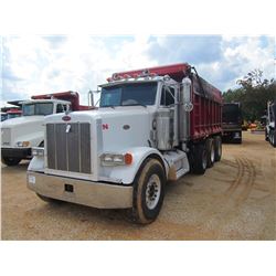 2002 PETERBILT 378 DUMP, VIN/SN:1XPFPBTXX2D574996 - TRI-AXLE, 410 HP CAT C15 ENG, 8LL TRANS, 46K REA