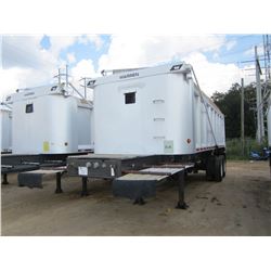 2005 WARREN DUMP TRAILER, VIN/SN:129AC46395P347314 - T/A, FRAME TYPE, ALUM, 25' BODY LENGTH, 29' FRA