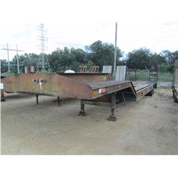 GCL LOWBOY TRAILER, VIN/SN:K1091036 - T/A, 43' LENGTH, 102" WIDTH, DOVETAIL, RAMPS, MOTOR GRADER RAM