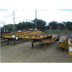 1974 ALABAMA MTS-35-AW LOWBOY TRAILER, VIN/SN:A-74025 - T/A, 43' LENGTH, 98" WIDTH, DOVETAIL, HYD RA
