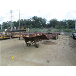 LOWBOY TRAILER, T/A, 36' LENGTH, 108" WIDE, MOTOR GRADER RAMPS, DOVETAIL RAMPS