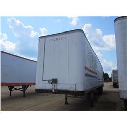 VAN TRAILER, - T/A, 45' LENGTH, ROLL UP DOORS, 11R22.5 TIRES (BILL OF SALE ONLY)