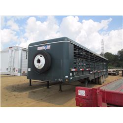 2013 NECKOVER KL40-2-220K STOCK TRAILER, VIN/SN:1N9KL4022DT263295 - T/A, 255/70422.5 TIRES
