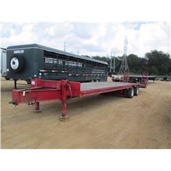 SHOPBUILT TAG TRAILER, - T/A, 37' LENGTH, 102" WIDTH, DOVETAIL, RAMPS, PINTLE HITCH, AIR RIDE SUSP, 