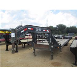 2007 LOAD MAX GOOSENECK TRAILER, VIN/SN:5L8GF342571009475 - T/A, 34', 66" DOVETAIL, FOLD UP RAMP, LT