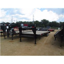 2017 TRAILER WORLD GOOSENECK TRAILER, VIN/SN:57BGL8307H1518271 - T/A, FOLD UP RAMP, 66" DOVETAIL, 2 