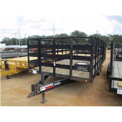 ANDERSON TAG TRAILER, - 8' X 20', T/A, 48" SIDE PANEL , FRONT FIXER, ELECT BRAKE, ST225/75R15 TIRES,