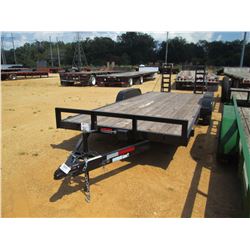 2017 CALIBER TAG TRAILER, VIN/SN:57BEF7206H1030486 - T/A, 7' X 20', ELECT BRAKE 1 AXLE, FOLD UP RAMP