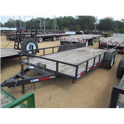 2013 TAG TRAILER, VIN/SN:5WUBU1827DF027869 - T/A, 7' X 18', SLIDE IN RAMP, ELECT BRAKES, ST225/75D15