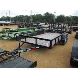 2017 TRAILER WORLD TAG TRAILER, VIN/SN:57BWG7162H1517191 - 7' X 16', T/A, FOLD UP RAMP, 15" WIRE MES