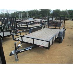 2017 CALIBER TAG TRAILER, VIN/SN:57BHGE642H1518362 - T/A, 6.5' X 14', 3500# AXLES, FOLD UP RAMP, WOO