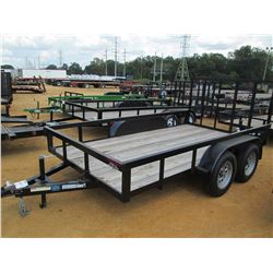 2017 CALIBER TAG TRAILER, VIN/SN:57BHG6520H1517717 - T/A, 6.5' X 12', FOLD UP RAMP, WOOD FLOOR, TUBE