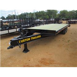 CUSTOM UTILITY TRAILER, - T/A, 24' LENGTH, 94" WIDTH, DOVETAIL, RAMPS, 235/85R16 TIRES (BILL OF SALE