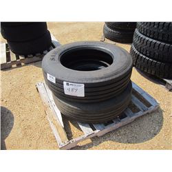 (2) 275/70R22.5 TIRES