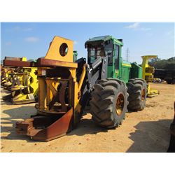 2012 JOHN DEERE 643K FELLER BUNCHER, VIN/SN:647659 -- TIGERCAT SAW HEAD, ECAB W/AIR, 28L-26 TIRES, M