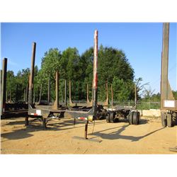 POLE TRAILER, - T/A, 2 BOLSTER, SPRING SUSP, 11R22.5 TIRES, SPOKE WHEELS (BILL OF SALE ONLY)