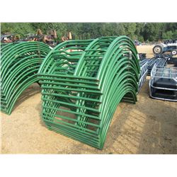 (5) ROUND HAY BALE FEEDERS