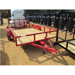 TAG TRAILER, VIN/SN:SL2BU121XHT000657 - S/A, 6.5' X 12', 24" DOVETAIL, FOLD UP RAMP, WOOD FLOOR, ST2