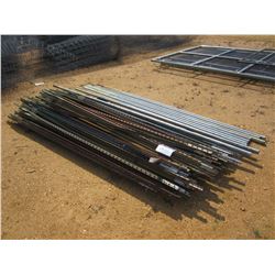 APPROX 130 T POST 10 ' LENGTH, (10) 2" X 12' GALVANIZED POST