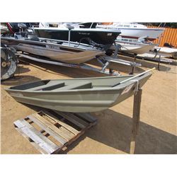 2015 TRACKER GREEN TOPPER 10 BOAT, - ALUMINUM 10', W/ PADDLE & ANCHOR