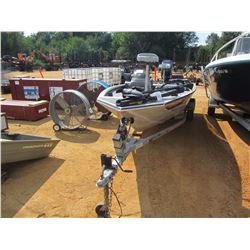 TRACKER PROTEAM 185 ALUMINUM BOAT, VIN/SN:USBUJ97329C898 - MERCURY 90HP, OUTBOARD, MINNKOTA TROLLING