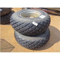 (2) 16.9-24 TIRES & SHEELS, FIT MASSEY FERGUSON FARM TRACTOR