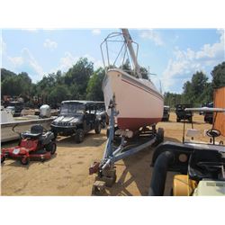 25' SAILBOAT, WITH T/A TRAILER