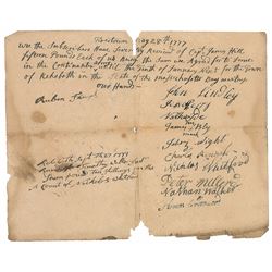 Continental Army Recruits: 1777