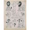 Image 2 : Model sheets and publicity artwork from The Dandy Lion