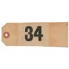 Image 2 : London 1908 Summer Olympics: Alton Roy Welton's Pair of Competitor's Numbers and Tag