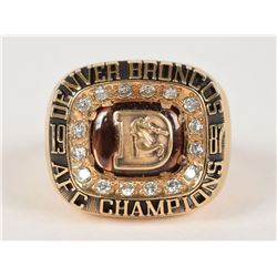 Denver Broncos 1987 NFL AFC Championship Ring
