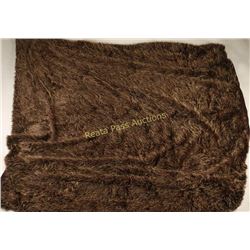 Faux Bear Fur Throw