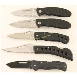 Lot of 5 Folding Knives