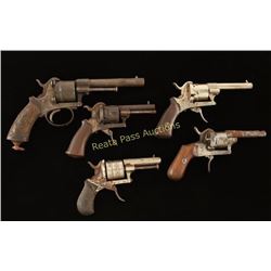 Lot of 5 Antique Revolvers