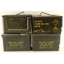 Lot of 4 Ammo Cans