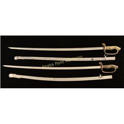 Lot of 2 Japanese D Guard Swords
