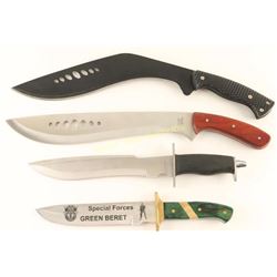 Lot of 4 Modern Knives