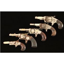 Lot of 5 Spur Trigger Pistols