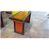Image 8 : Antique Red/ Black Lacquer Narrow Side Table - Qing Dynasty 44" L x 12" Depth, 21" H