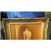 Image 2 : Framed Original Painting on Canvas - Nude Woman Bathing (signed M. Hanold) 26.5"L x 30.5" H
