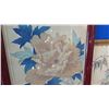 Image 8 : Qty 4 Framed Original Pastel/Watercolor Artwork - Girl, Peonies, Cherry Blossoms  (some water damage