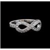 Image 1 : 14KT White Gold 0.43 ctw Diamond Ring