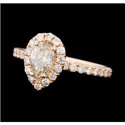 1.18 ctw Diamond Ring - 14KT Rose Gold